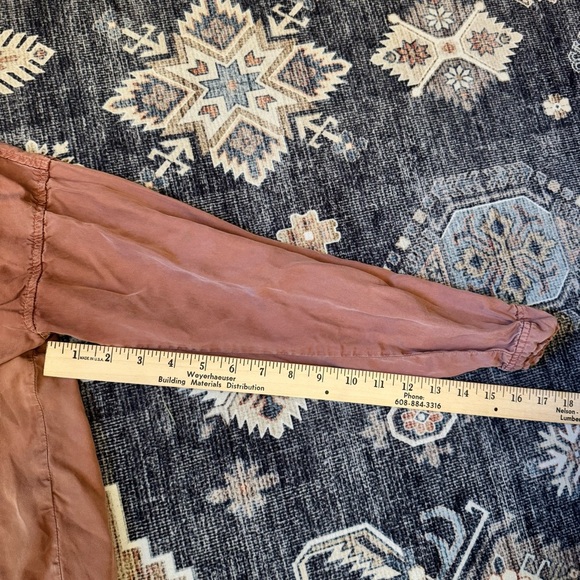 ZARA Women’s Dusty Rose Button Down Long Sleeve with Pockets Size XS - Picture 11 of 11